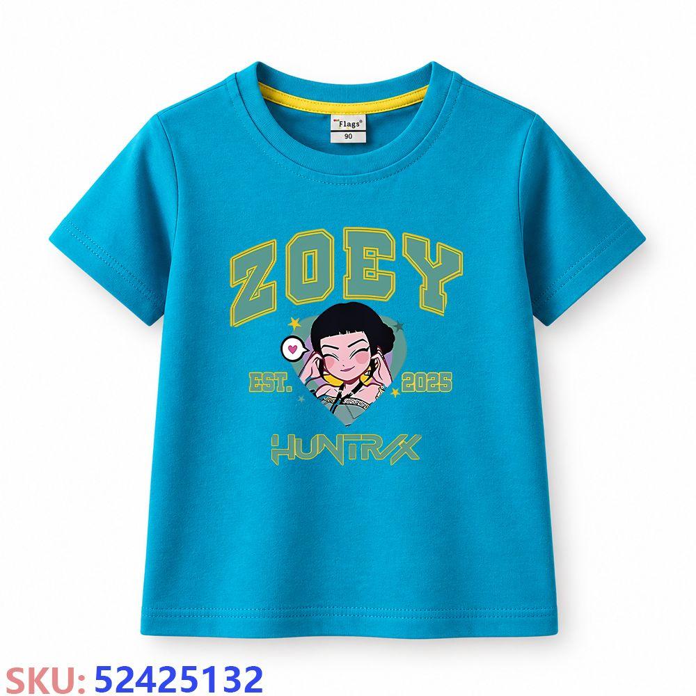 KPop Demon Hunters Children's cartoon print T-shirt