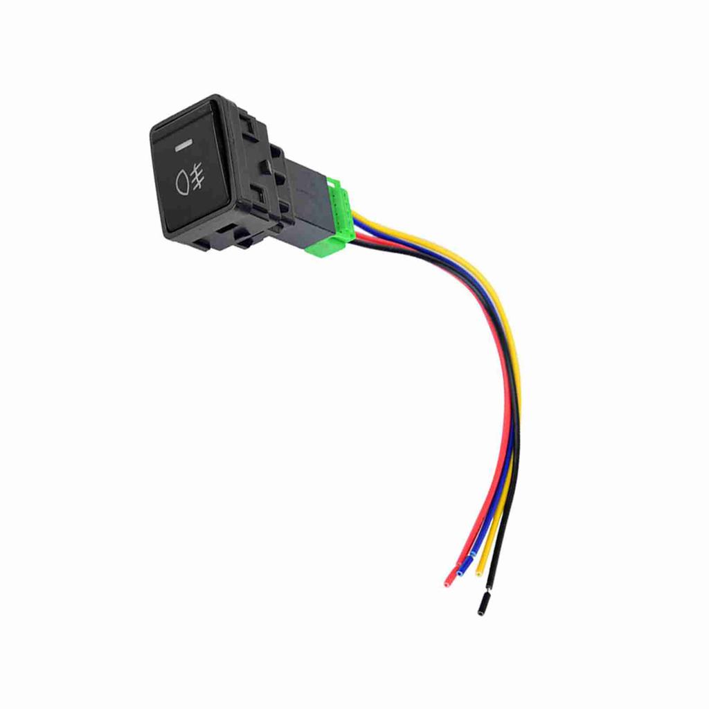 4-poliger 12-V-Kabelbaum-Druckknopfschalter mit LED-Hintergrundanzeige