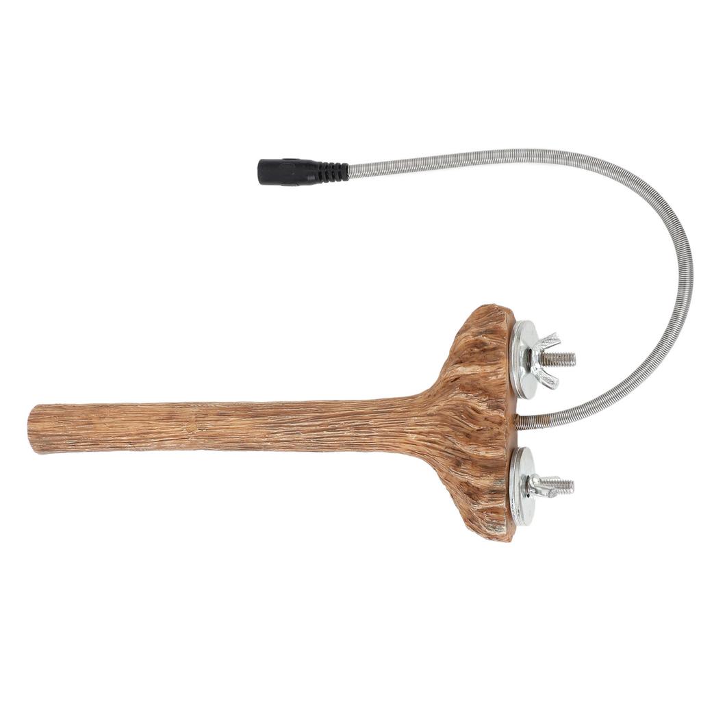 Bird Cage Heated Perches Fast Heating Intelligent Temperature Control Resin Parrot Thermal Stand