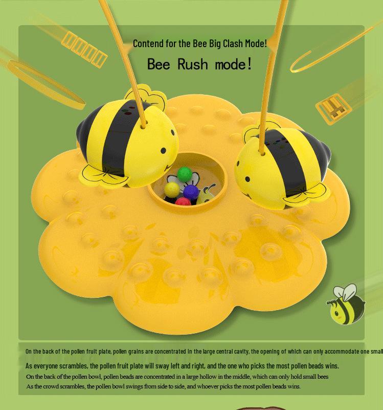 Clumsy Little Bee Magnetic Beads Fishing Game: Interactive Multiplayer Toy for Kids and Parents