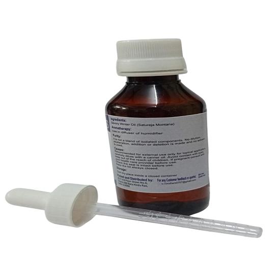 S.R Brothers Savory Winter (Montana) (Satureja Montana) Pure & Natural Therapeutic Grade Essential Oil Plastic with Dropper