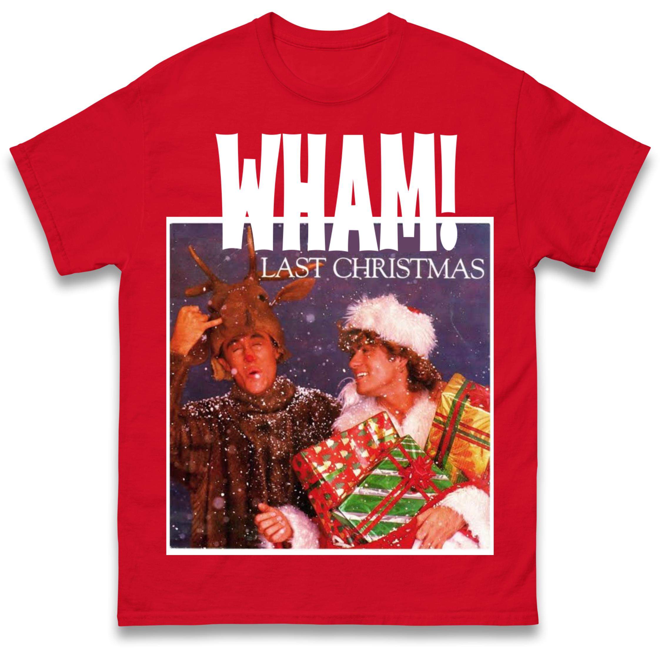 Wham Last Christmas T Shirt Tshirt Mens Womens Unisex Tops Tees 2XL