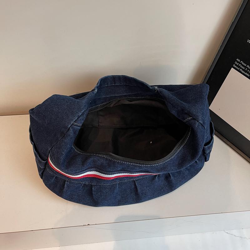 Denim Bag Large Capacity Crossbody Bag Women Tote Bag Commuter Shoulder Bag