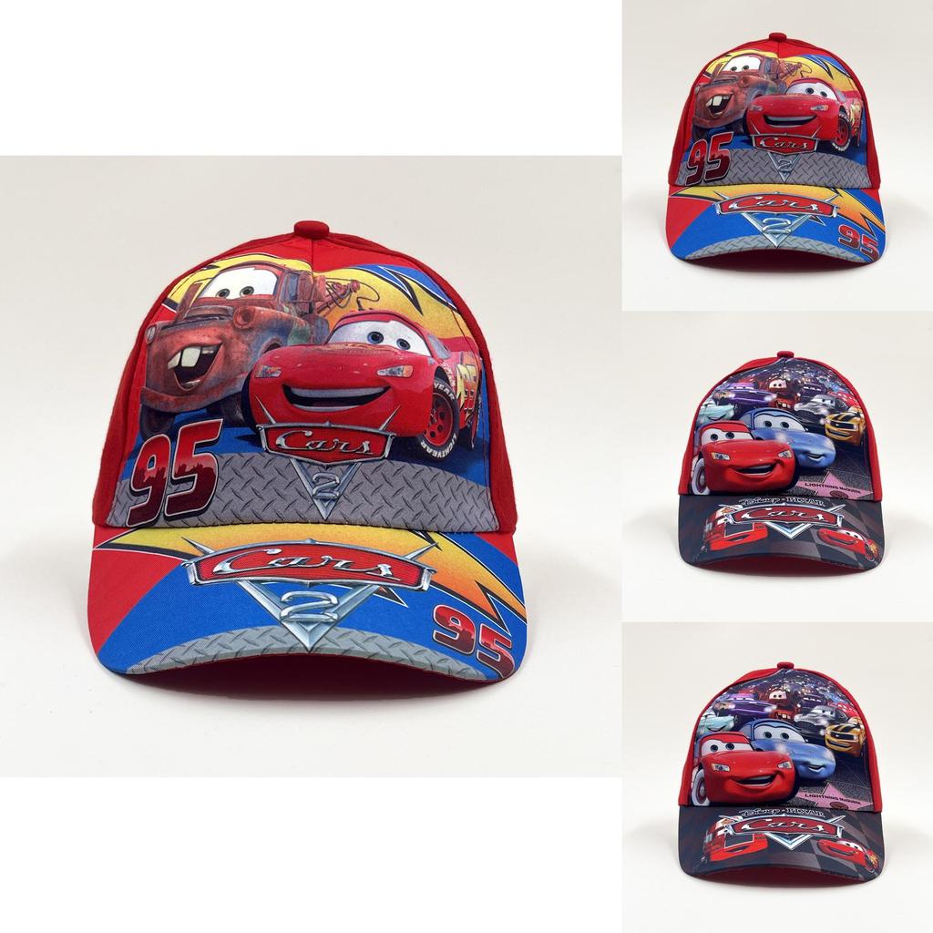 Childrens Cars Pattern Baseball Cap Cartoon Character Sunshade Breathable Hat For Kids