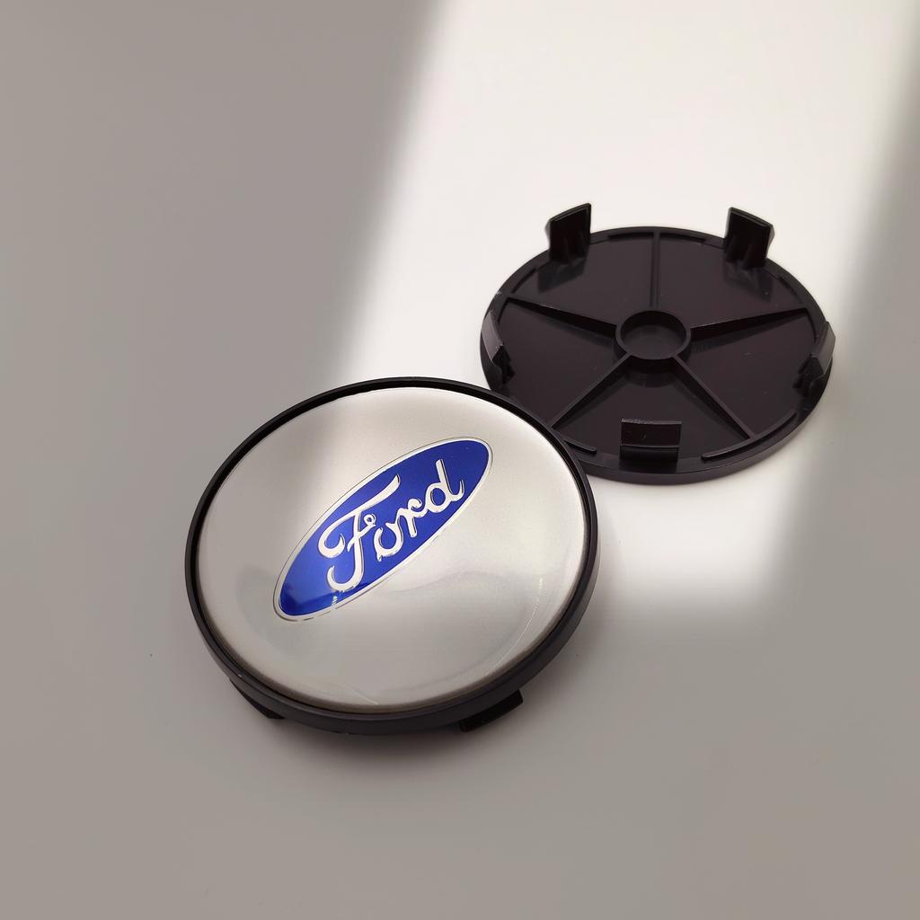 AJV1 4PCS 54/56/60/65/68mm Wheel Center Caps For Ford Fiesta Mondeo Fusion Explorer Escape Focus Kuga Rim Hubcap Cover Badge