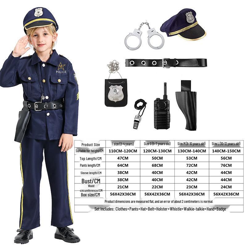 

Детский костюм для косплея полиции на Хэллоуин для вечеринки L