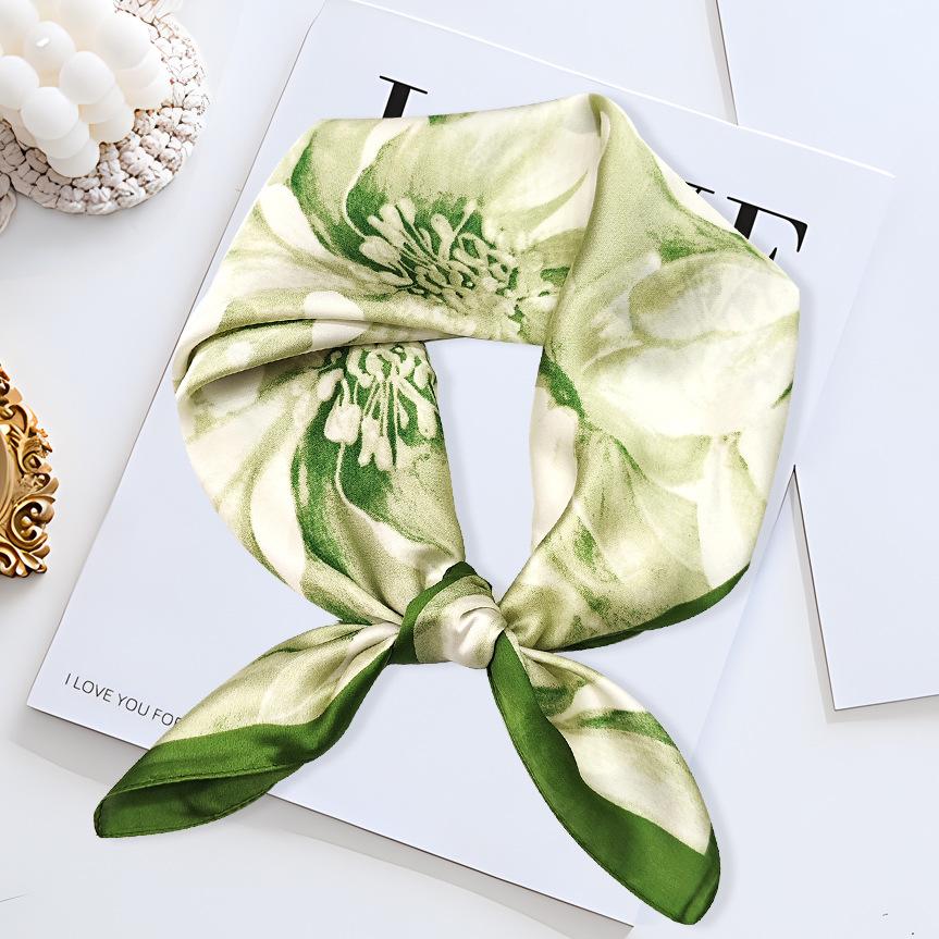 Strictly Selected 70 Silk Scarves, Simulated Silk Small Square Scarves For Women, Retro High-End Thin Versatile Professional Scarves