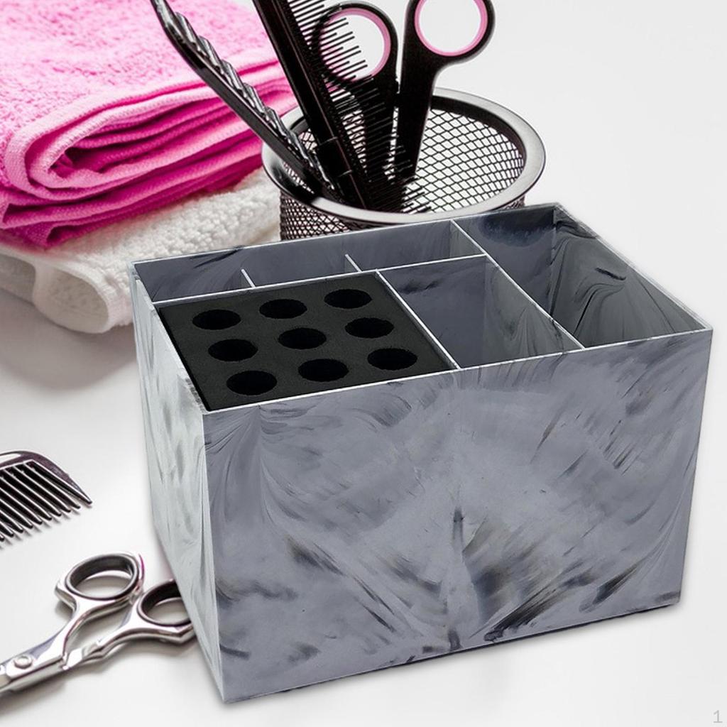 Friseur Werkzeug Lagerung Box Salon Organizer Abnehmbare Pinsel Kämme Haarbürste Halter