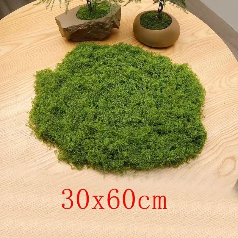 Green Artificial Moss DIY Crafts Grass Fake Moss Green Plant for Home Room Garden Decor Landscape Fake Grass Flower Pot Ornament