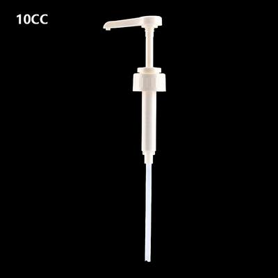 Pump Coffee Milk Tea Dispenser Syrup Pump White Liquid Dispenser For Syrup 10Cc