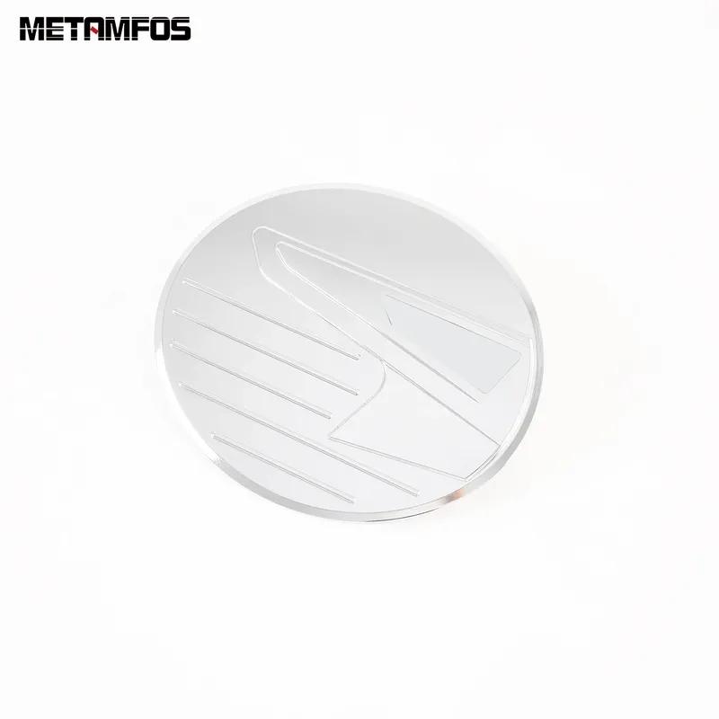 Chrome Gas Fuel Tank Cap For Mazda CX-30 CX30 - 2024 Carbon Fiber Oil Filler Gasoline Cover Trim Accessories Car Styling