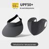 Women's Seamless Sun Protection Hat: Large Brim, Hollow Top for Cycling In Spring and Summer