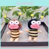 Adorable Soft Plush Bee Keychain Cute Cartoon Animal Design Perfect Gift For Girls