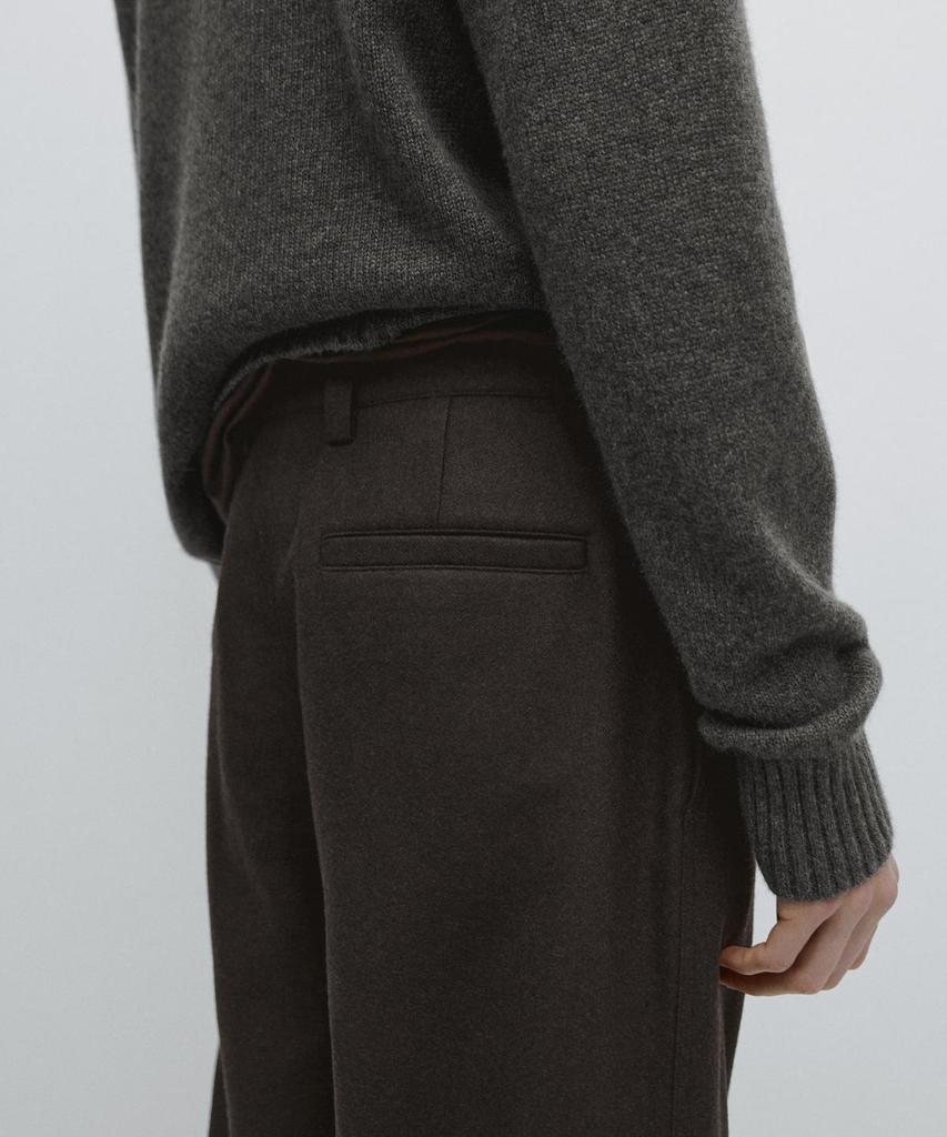 Masimodutti Total Look Wool Blend Pants