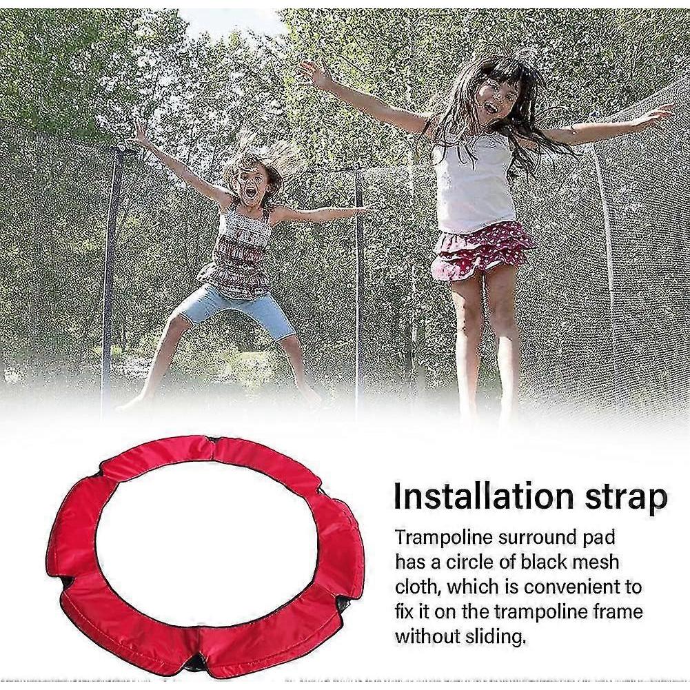 Trampolin Randabdeckung, 55 Zoll Oxford-Stoff Ersatz-Trampolinrandabdeckung Reißfeste Kantenabdeckung Rutschfeste Federabdeckung - DD
