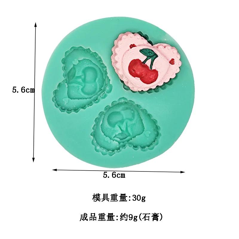Mini Fruit Vegetable Fondant Silicone Mold Grape Radish Mushroom Pumpkin Chocolate Mould Cake Decorating Tool Polymer Clay Mold