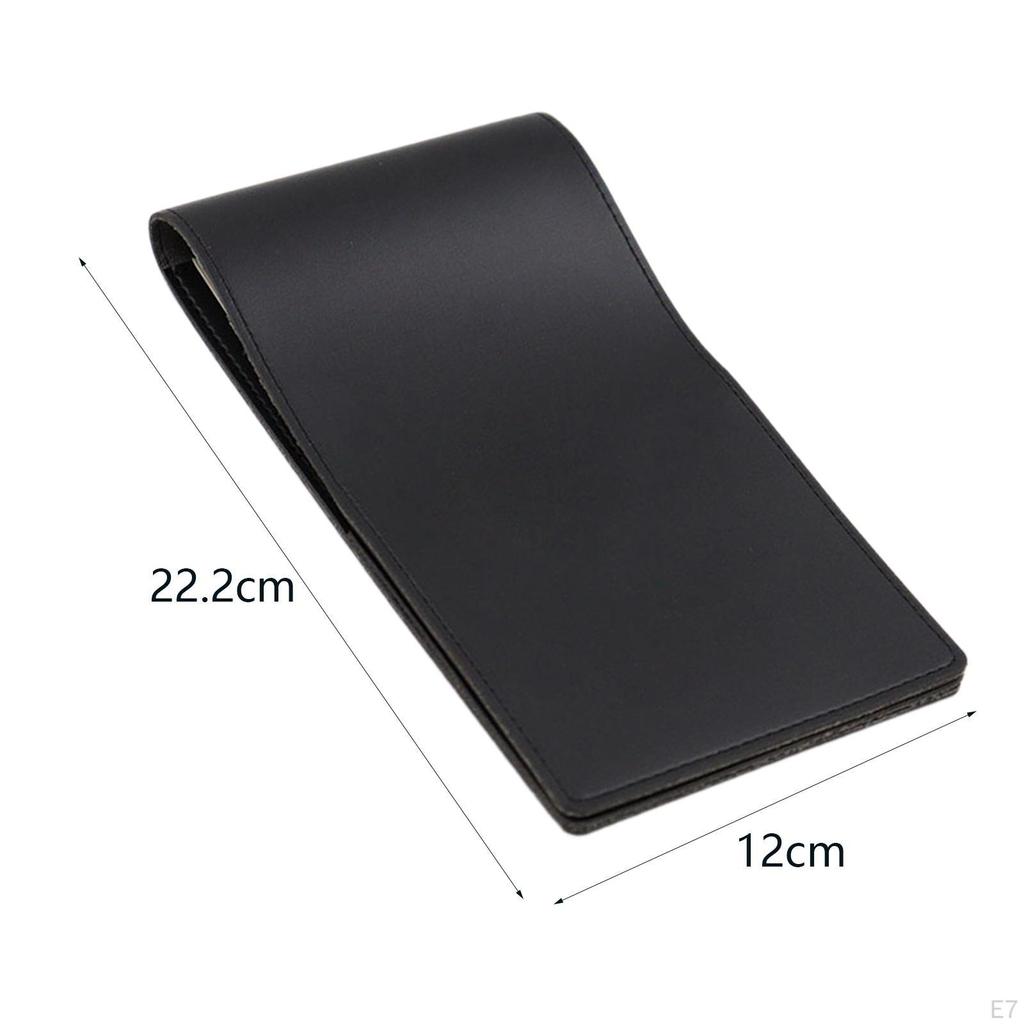 Libro Portascore da Golf Portatile Impermeabile in Pelle PU Copertura Yardage per Gioco