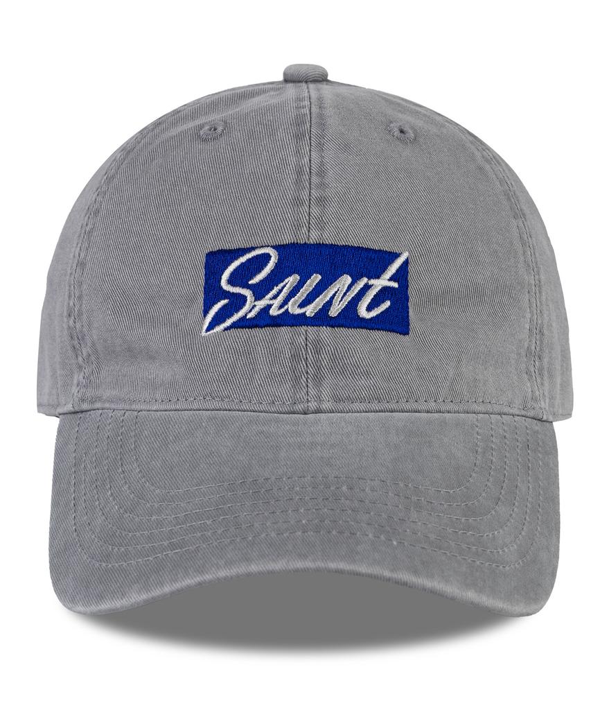 Wig Saint Box Logo Cation Washed Ball Cap - Grey