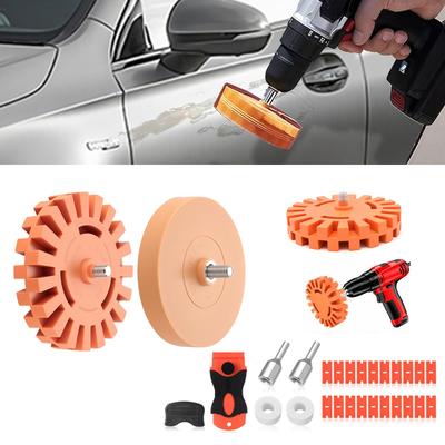 Auto Repair Paint Tool 15/20mm Foil Eraser Polishing Eraser Wheel Decal Remover Rubber Eraser Wheel To Remove Foil Glue Stickers