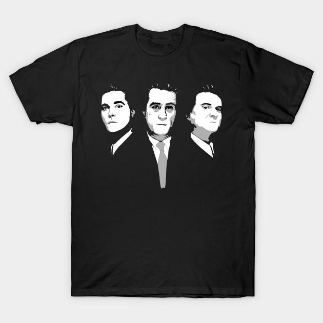 

Men Black Print T-shirt Goodfellas No-Cut Transfer Paper Print Cotton Tshirt S чорний