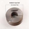 Motor Pulley: Double Groove A Type, 72MM Diameter, 24mm Inner Hole, for Cutting Machine Parts, Set of 400