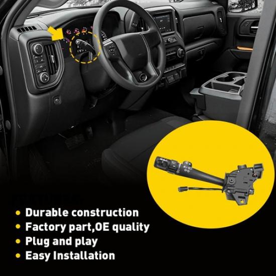 Turn Signal Switch fits 03-06 Escalade Avalanche SSR Tahoe Yukon w/ Cruise Lever