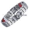 Men's Magnetic Titanium Bracelet with Germanium Beads - Stainless Steel Jewelry