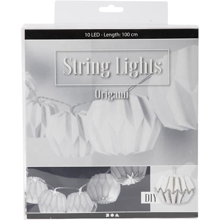 String Lights - DIY - LED Lampshade - White - 1m - For Children