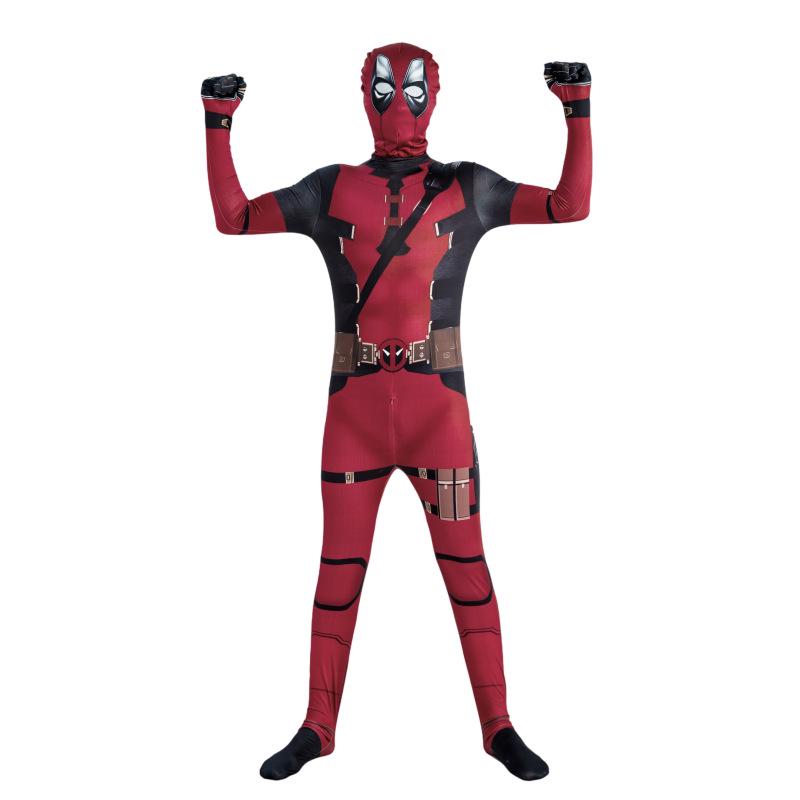 Deadpool Einteiler Bodysuit Kostüm für Kinder & Erwachsene - Halloween Cosplay Outfit