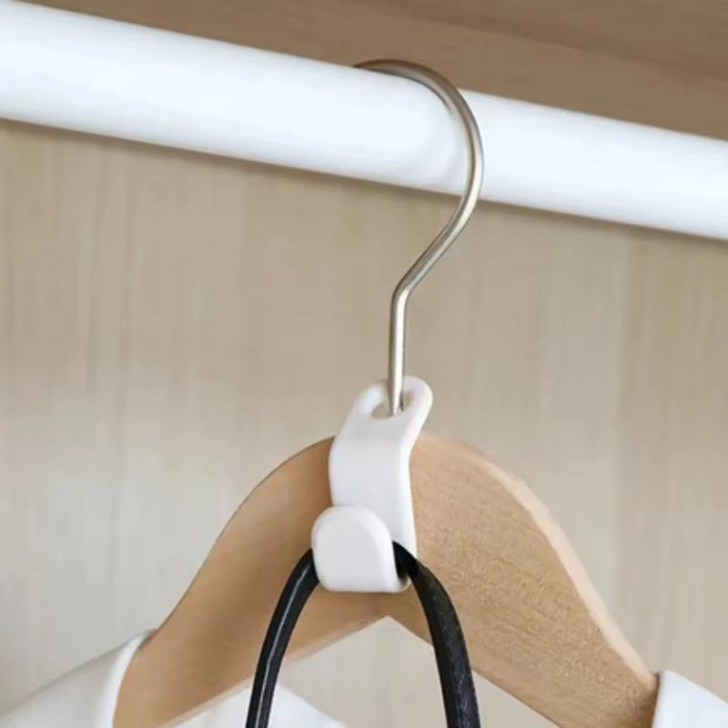 Mini Hanger for Wardrobe Connector Hangers Save Wardrobe Space Hook Up Cascading Plastic Coat Organizer Clothing Storage Home
