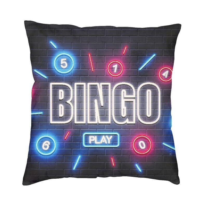 Bingo Queen Cushion Covers Best Play Bingo Soft Velvet Nordic Pillow Cases Decor Home 30cmx30cm