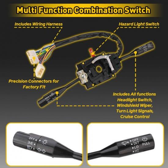 Control Windshield Arm Wiper Turn Signal Lever Switch Fit 1985-95 Suzuki Samurai