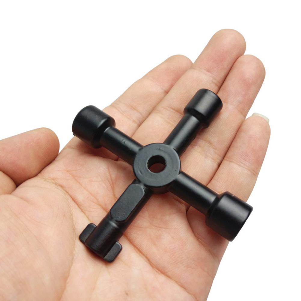 4way Key Wrench Alloy Electrical Electricians Switchboards Key Lock Tools Cable Safety Switches Universal Cross Triangle Wrench