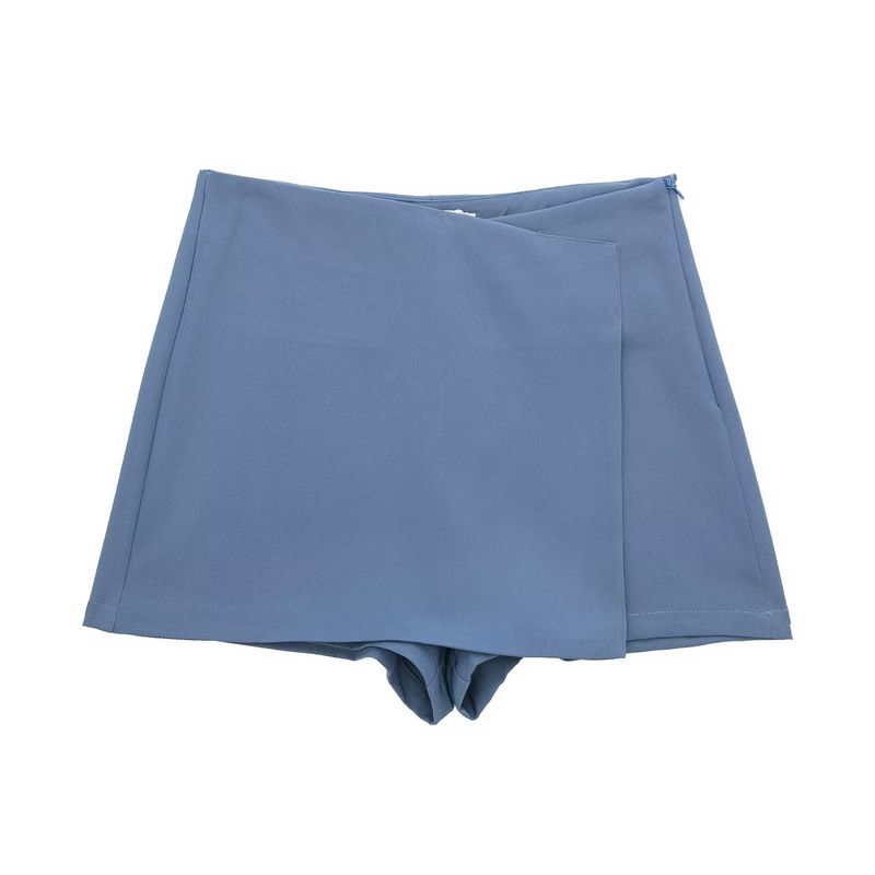 

Kaslead Модный Стиль Кюлоты с Высокой Посадкой Асимметричные Blue M