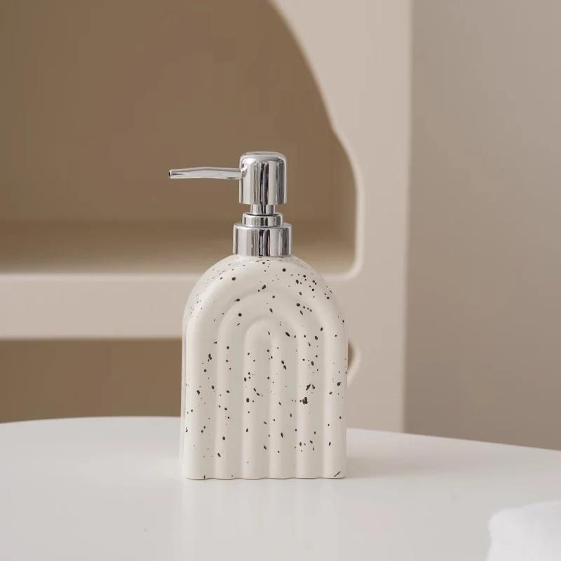 Ceramic Lotion Bottles Soap Dispenser Hand Soap Bottle Home Bathroom Accessories Dispensing Bottle Shower Gel Shampoo Bottles