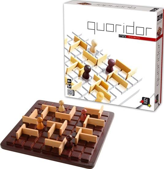 GIGAMIC Quoridor mini [Official Japanese Distributor] Board Game, Tabletop Game, Educational Toy, Brain Training Toy for Kids, France