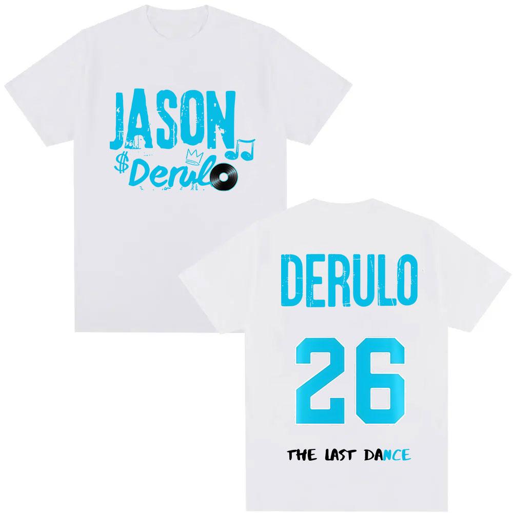 Jason Derulo The Last Dance Music Album 2026 Print T Shirts Men Women Vintage Fashion Casual Cotton Oversized Tshirt Streetwear S