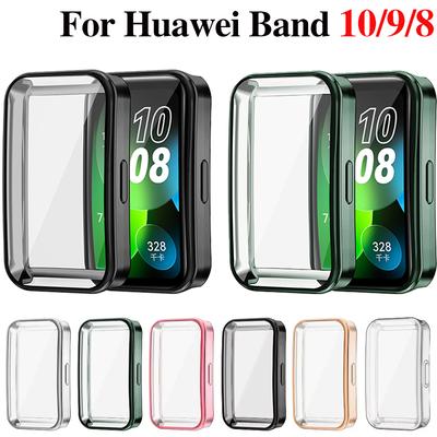 Weiche TPU-Hülle Für Huawei Band 10 9 8 Schalenrahmen Stoßfänger Displayschutzglas Band9 Vollständig Klare Schutzhülle