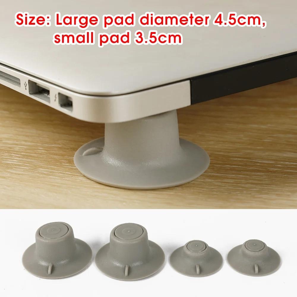 Metal Foldable Laptop Stand Non-slip Base Bracket Support for Macbook Pro Air PC Laptop Adjustable Mini Invisible Cooling Feet