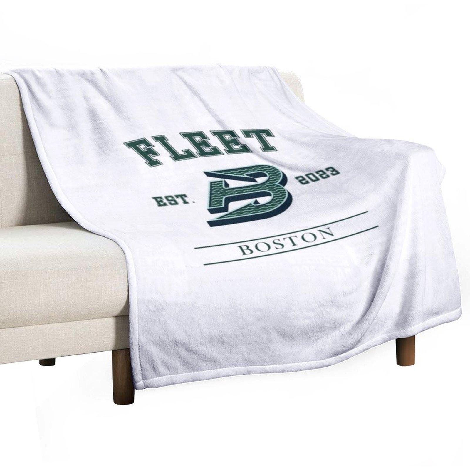 Boston Fleet PWHL Vintage Logo Throw Blanket Heavy Luxury Throw Sofa Throw Beach Blankets 30x40in