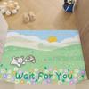 Cute Pet Door Mat Door Scraping Dirt Mat Household Non-slip Wear-resistant Clipped Silk Floor Mat