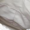 Cuco Shiny Fabric Drawstring Backpack with Flap, A4 Size, 2353111006, White (201)