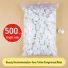 500 Pure Cotton Compressed Mask Sheets: Disposable Non-Woven Spa Facial Masks for Moisturizing