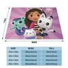 Gabbys Dollhouse Cartoon Blanket Velvet Summer Portable Super Warm Throw Blanket for Bedding Travel Bedspreads
