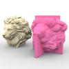 Lion Heads Decoration 3D Candle Soap Mould  Candle Epoxy Mold Handmade   Wax Soap Molds for Decoration