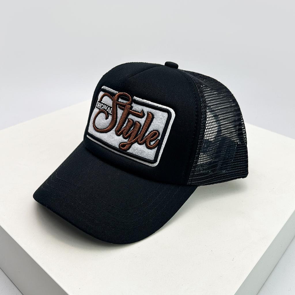 Street Embroidered Letters American Vintage Baseball Hats Sunshade New Unisex Personal Trucker Cap Versatile Fashion Color Block