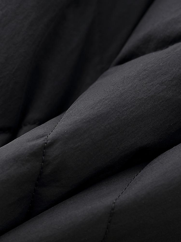 Unisex Lightweight White Goose Down Jacket - Cocoon Silhouette for 2025 Autumn/Winter