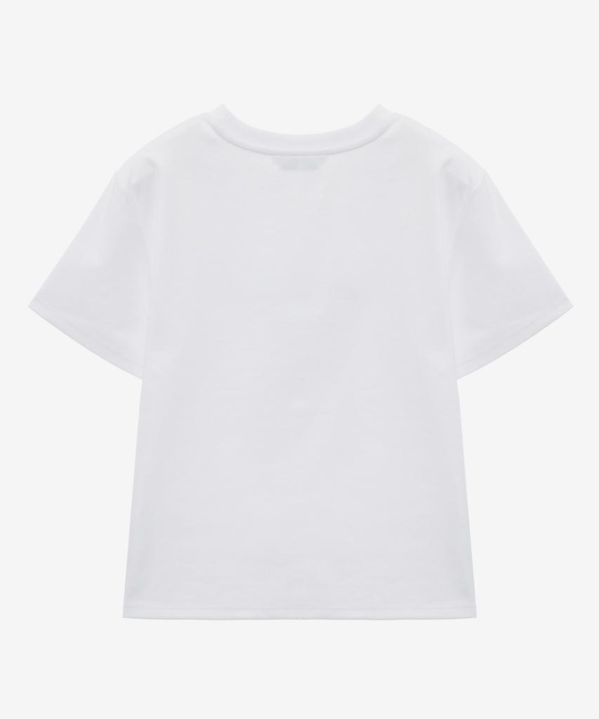 MIND BRIDGE WOMEN [W]Supima] Lettering T-Shirt - 2 Colors