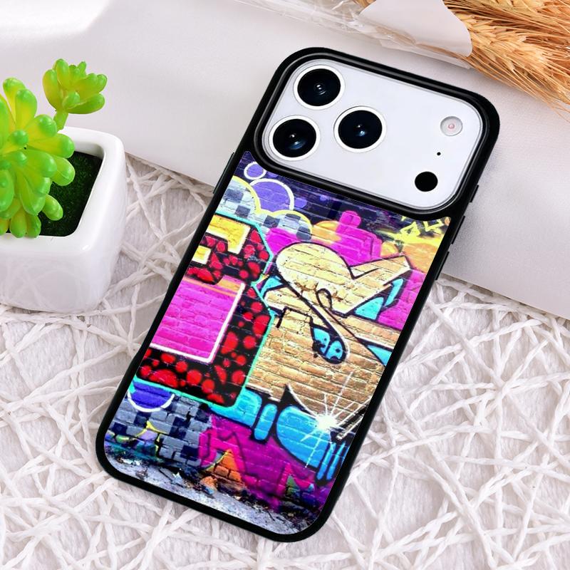 

Graffiti Phone Case for iPhone 17 Air 16 15 11 12 14 13 Pro Max Shockproof Cover iPhone 13 Pro Max