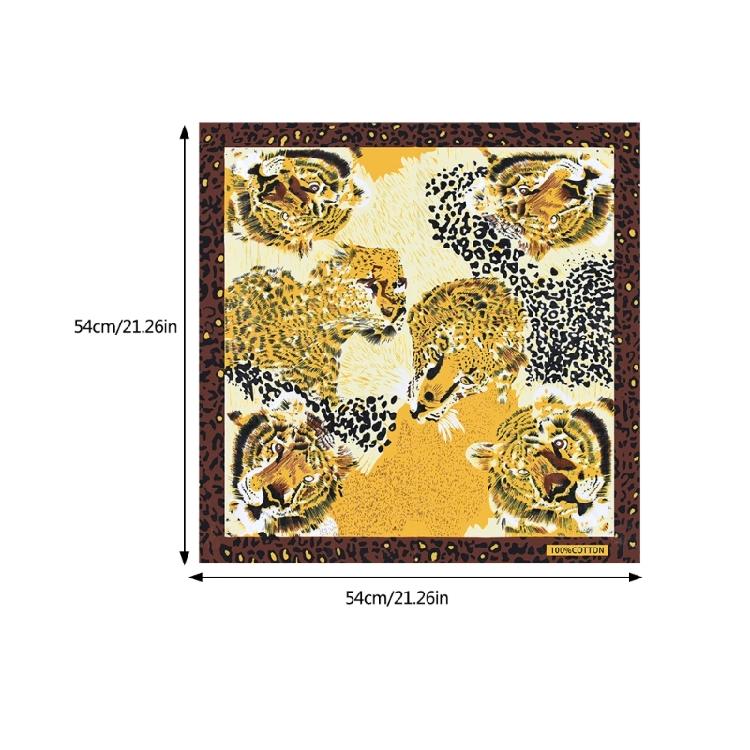 21'' Head Wrap Rapper Head Scarf Hair Bandana Smooth Turbans Beast Pattern